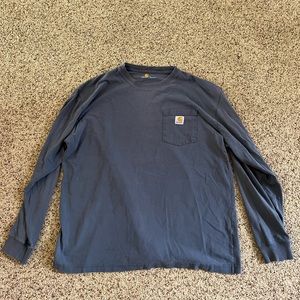 Carhartt grey long sleeve t shirt size large
